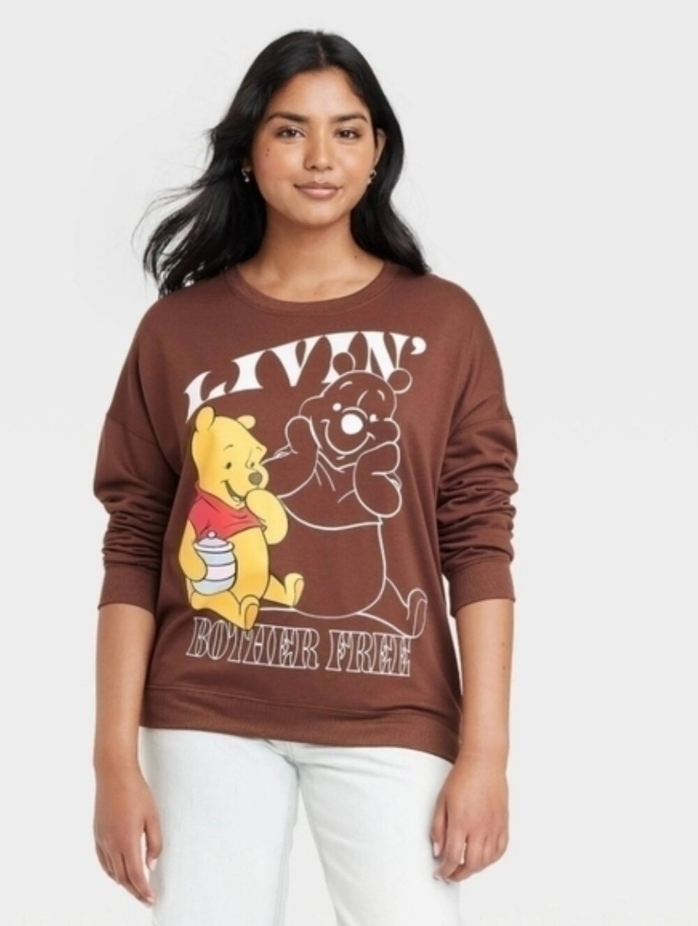 Disney Winnie The Pooh Nostalgic Vintage Inspires Livin Bother Free Sweatshirt S